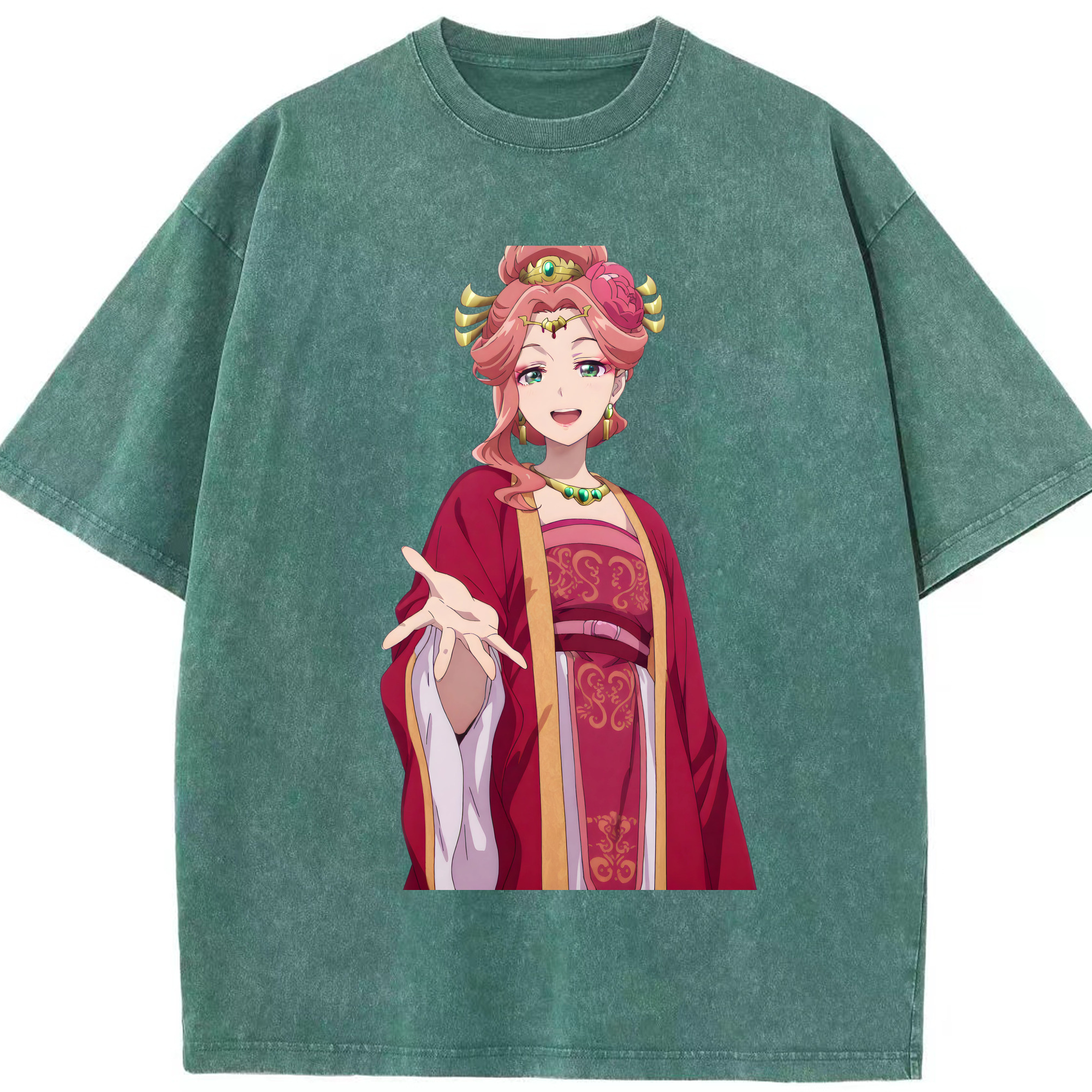 （画像用） 薬屋のひとりごと The Apothecary Diaries 綿100% ヴィンテージ風 半袖Tシャツ（フロントプリント）